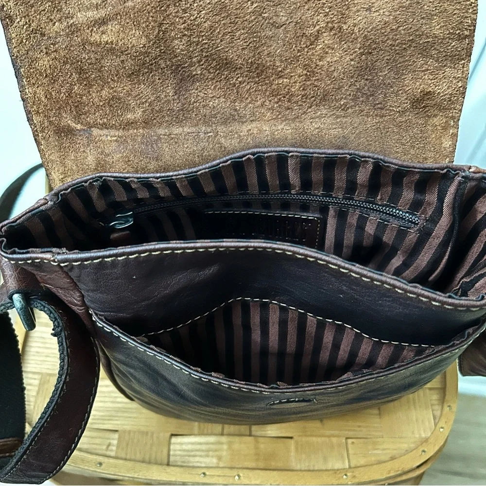 JACK GEORGES, Voyager Collection, Horseshoe Brown Buffalo Leather